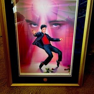 Elvis Presley certificate of authenticity art.